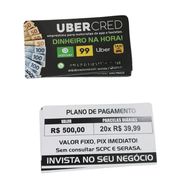 CARTÃO DE VISITA SIMPLES (VERSO PRETO E BRANCO)
